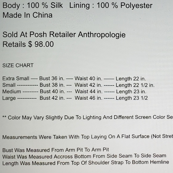 LAST 1❗️GREYLIN Anthropologie Boho Geometric Silk Top - Picture 7 of 7